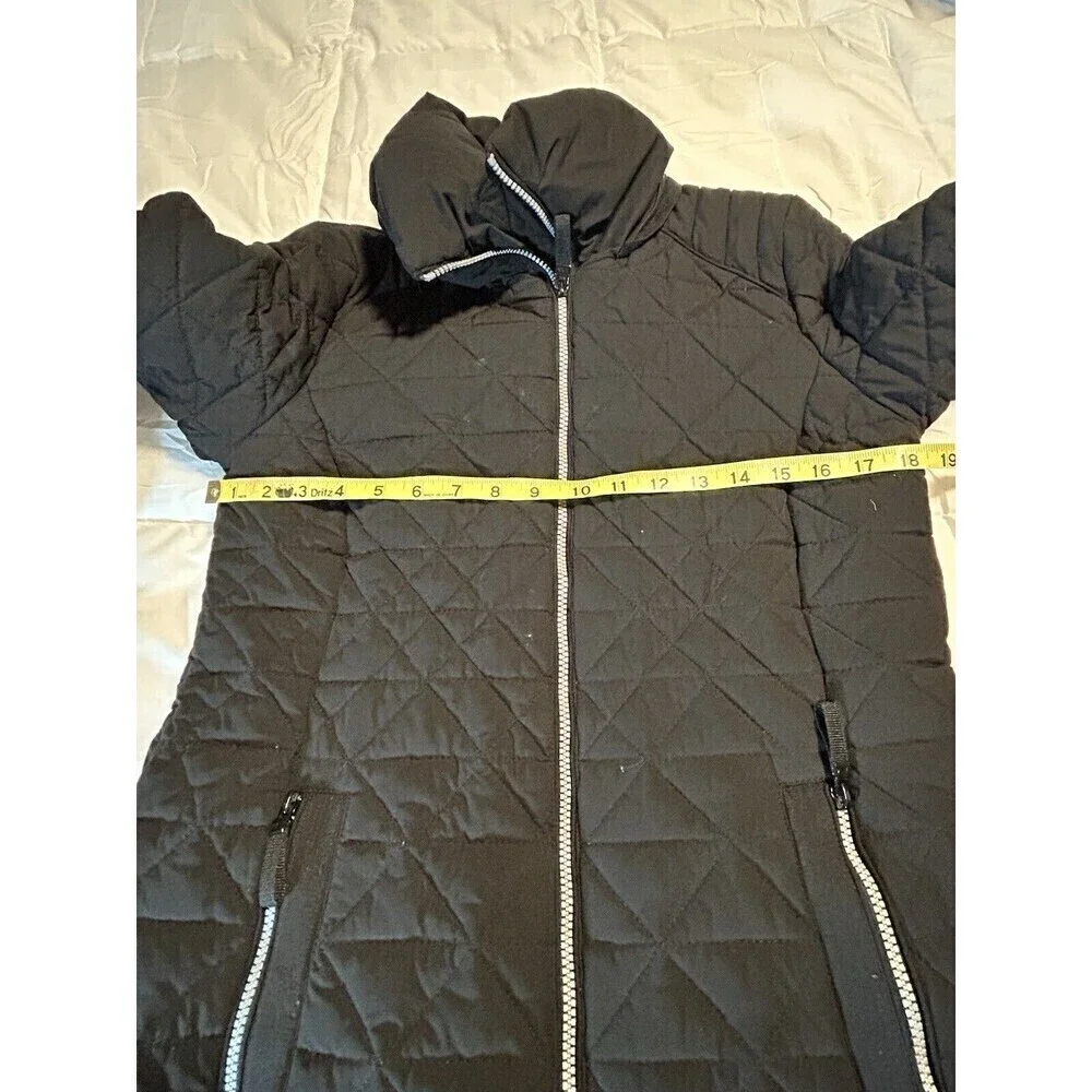 Marc New York Puffer Jacket Black with Pockets High Neck Medium - Picture 6 of 9
